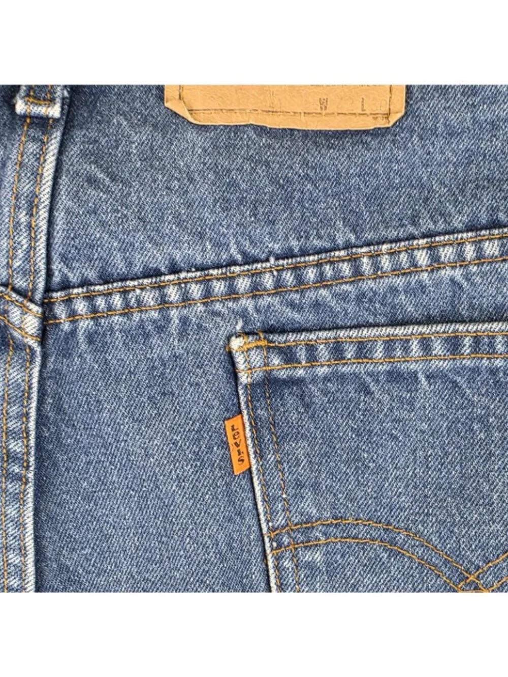Levis 517 Orange Tab Jeans Mens 40x27 Blue Bootcut Medium Wash Denim USA Style